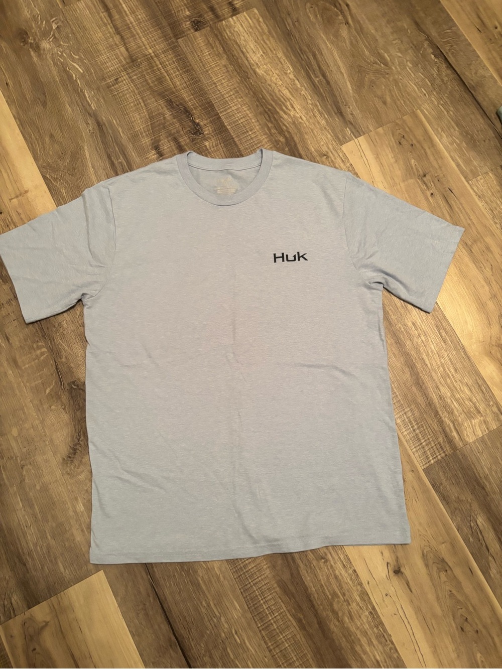 Huk Pale Blue Short Sleeve Logo Tee